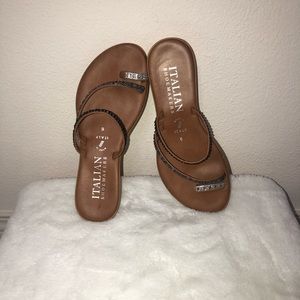 Tan sandals